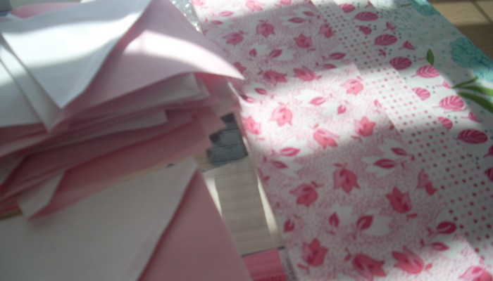 pink sewing