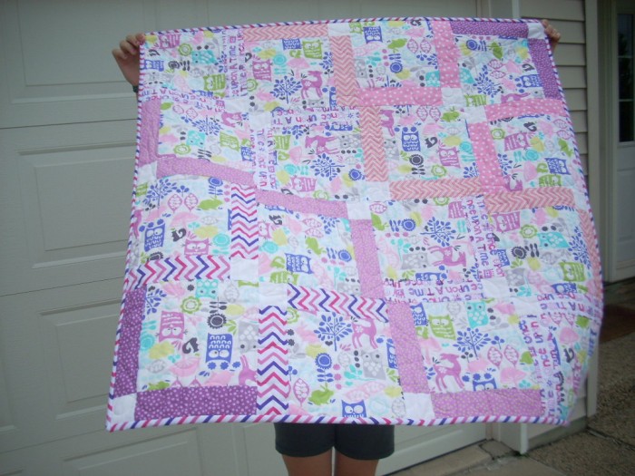 pink elephant quilt