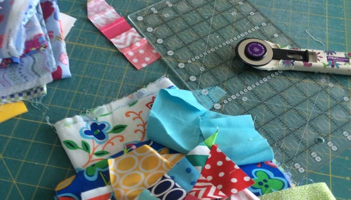 Playing with some scraps. Love #remixfabric @annkelle @crazymomquilts happy Tuesday!