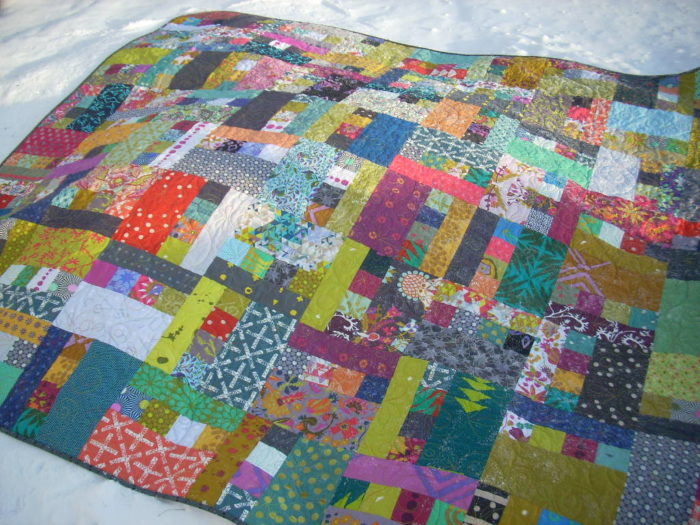 two sided quilt finish