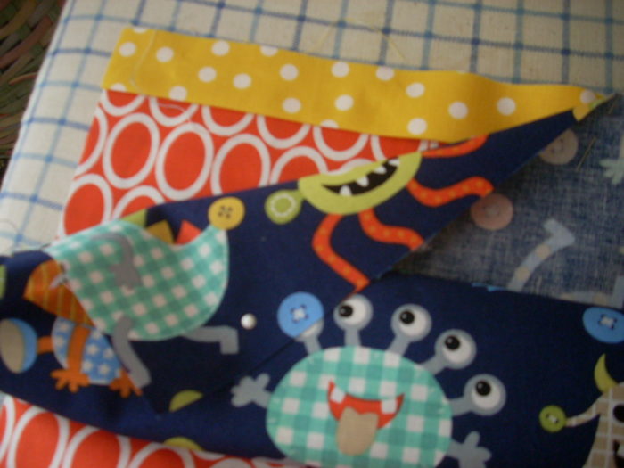 monster and dinosaur pillowcases for Cedar